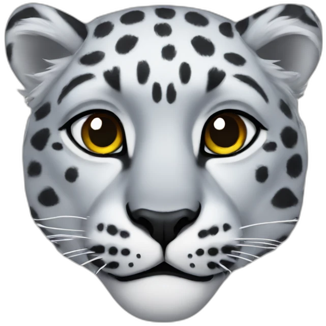 snow leopard head emoji