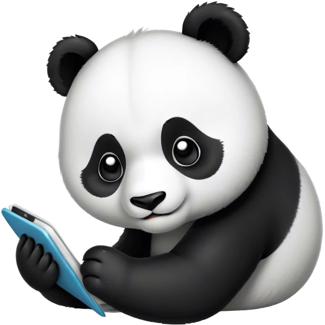 Panda working emoji