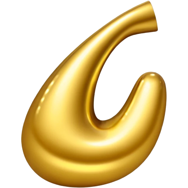 shiny gold charted line emoji
