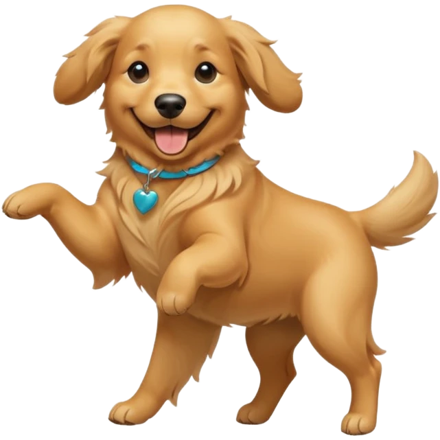 Dancing dog emoji