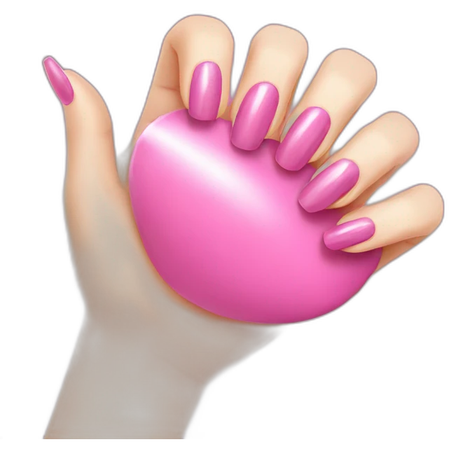 pink manicure emoji