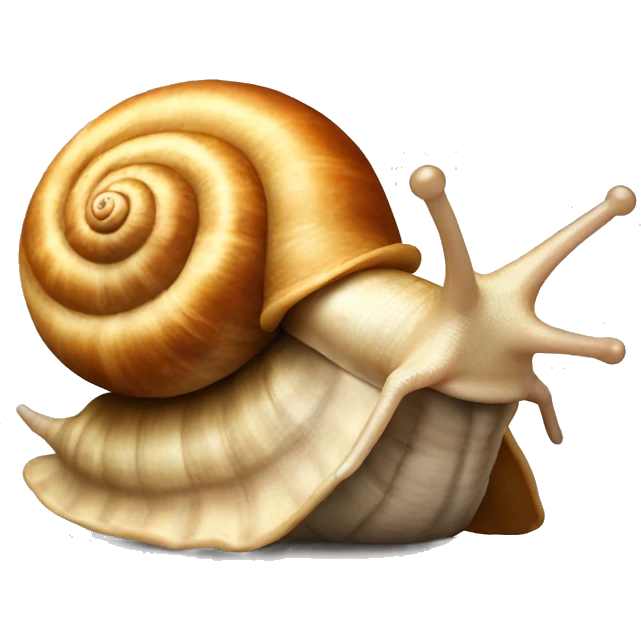 snail with a croissant shell emoji