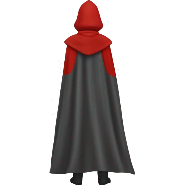 red hero cape back view emoji