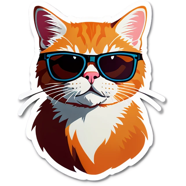 Cat with sunglasses emoji