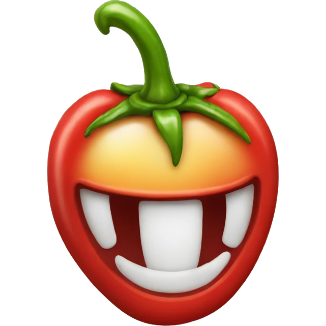 chili pepper smile emoji