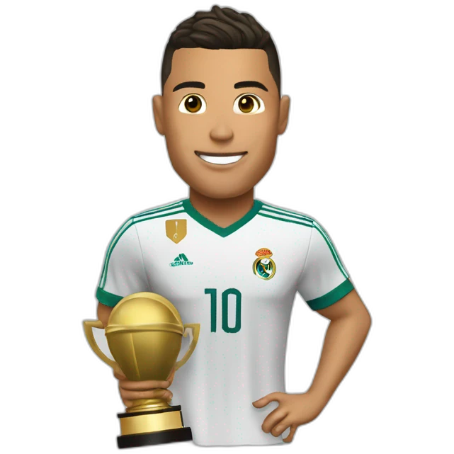 Ronaldo trophée emoji