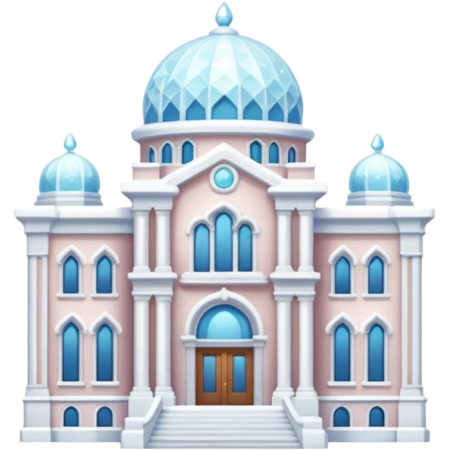 sugar coated library building emoji