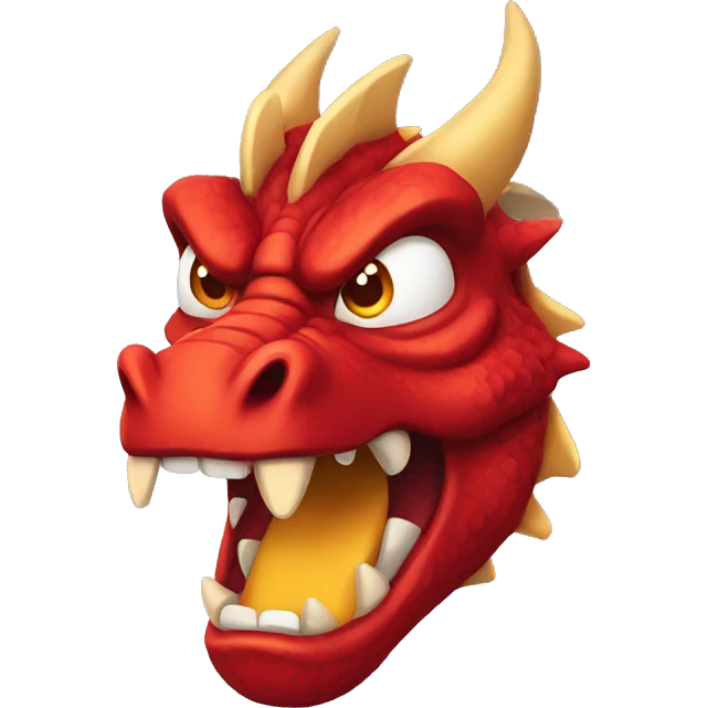 red dragon angry expression emoji