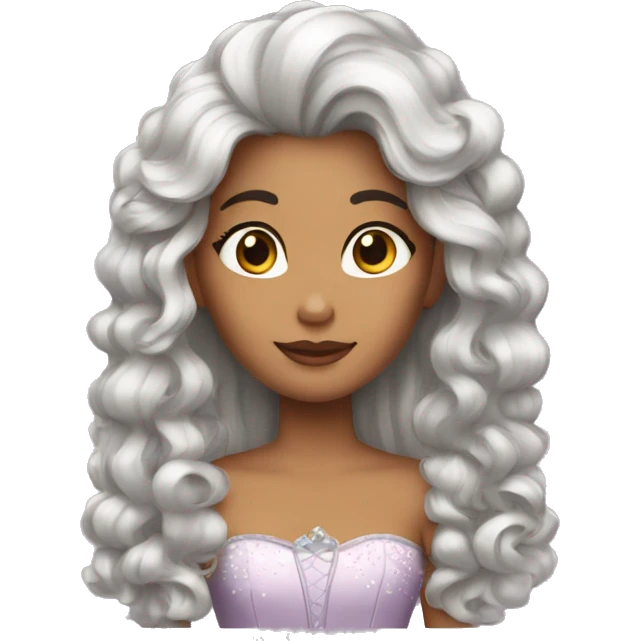 Princesa de pelo rizo  emoji