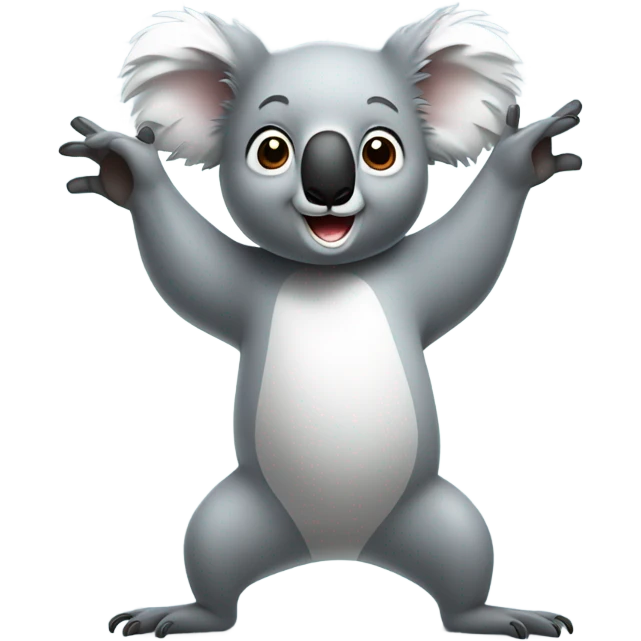 Koala dancing emoji