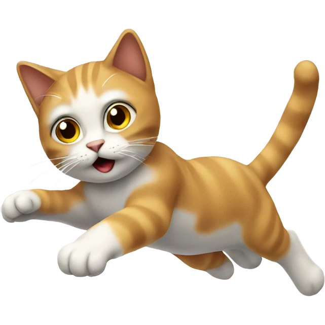 Flying cat emoji