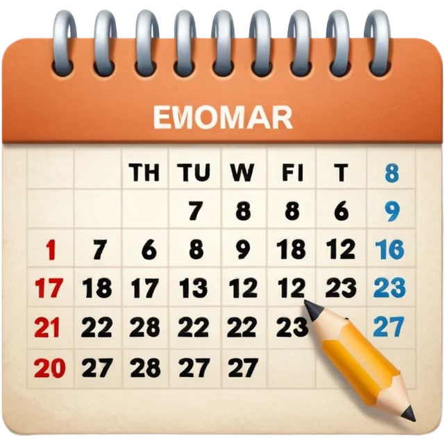 quiero un emoji que me muestre la fecha del dia emoji