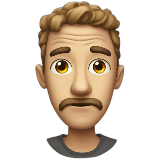 Sarcastic doodle emoji