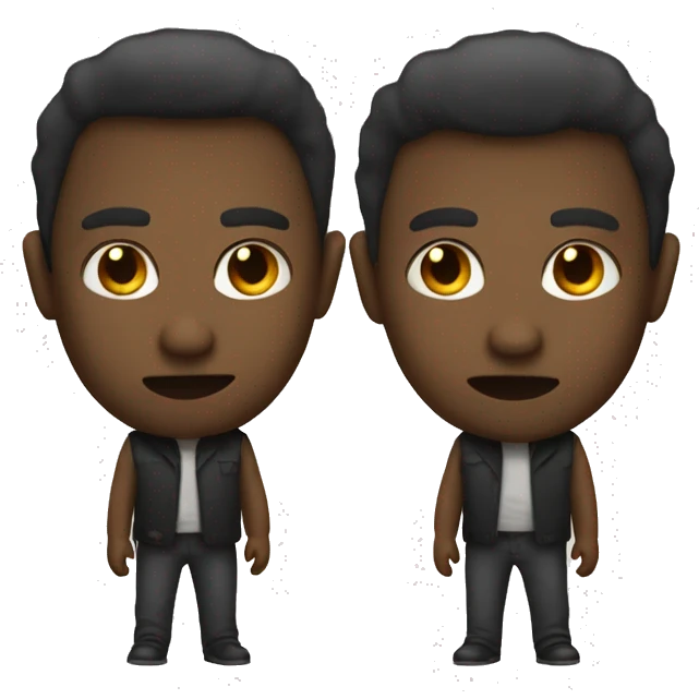 Innocent and evil version emoji