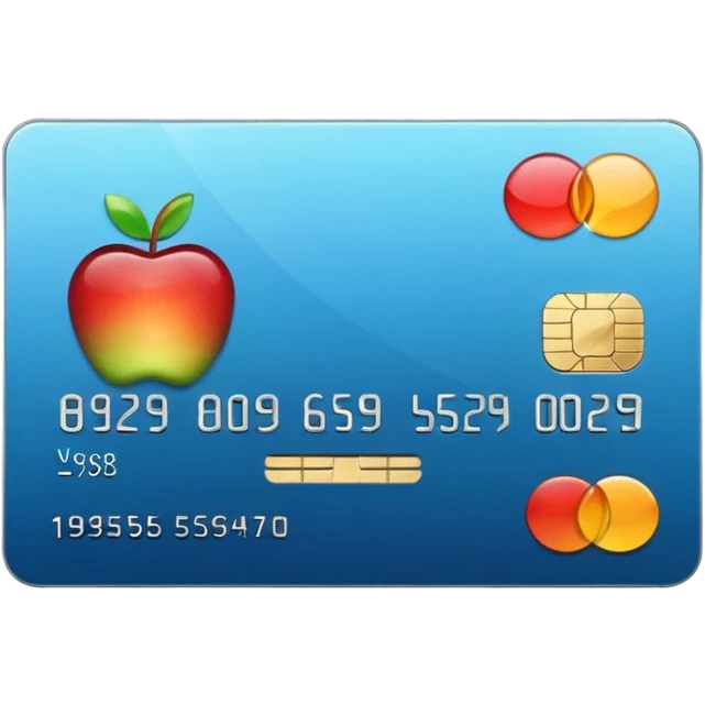 Shiny Apple credit card emoji