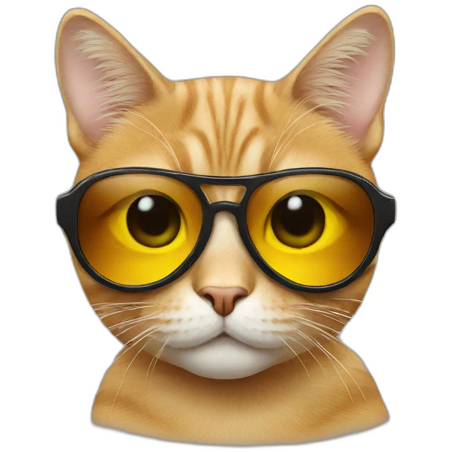 Cat with sunglasses emoji