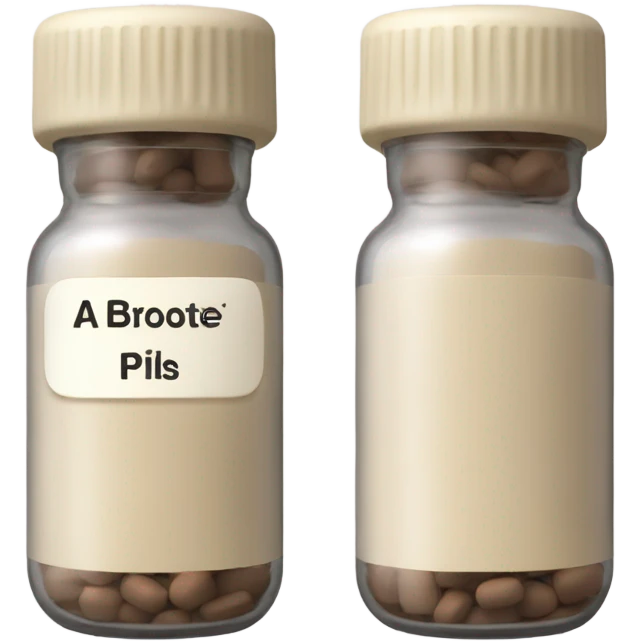 Beige pill bottle  emoji