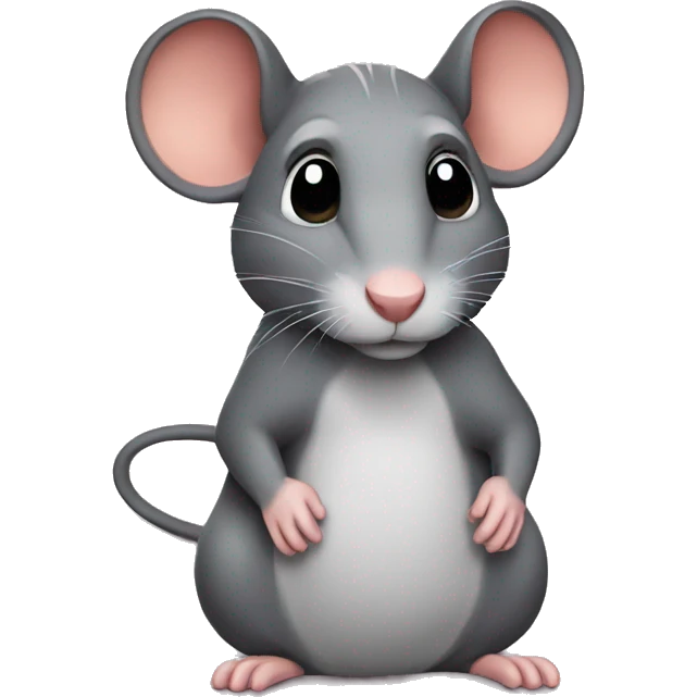 Rat with braids emoji