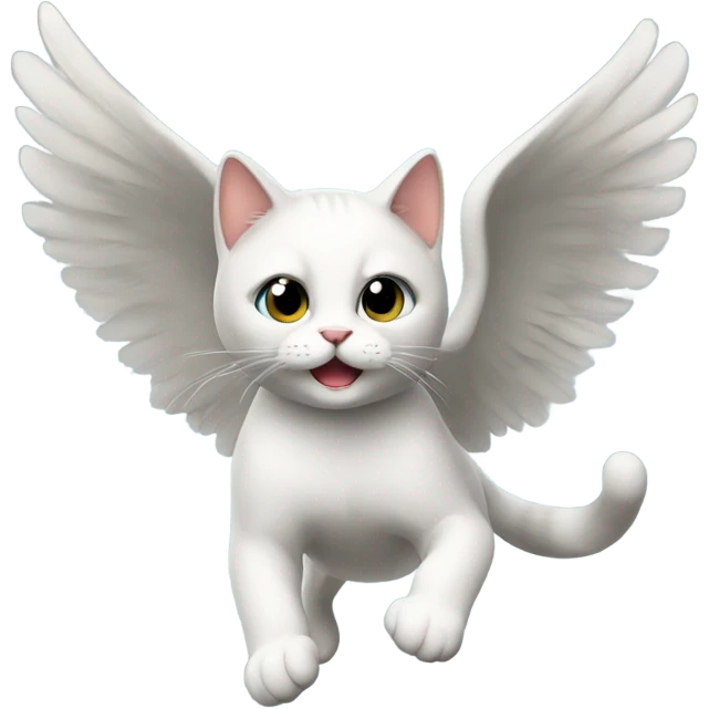 Flying cat emoji