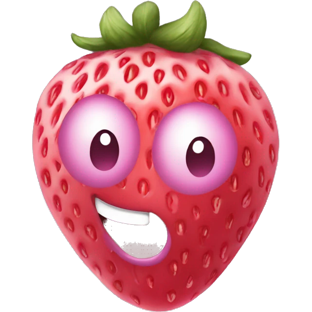 fraise  mauve choquer emoji