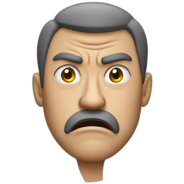 Angry man emoji