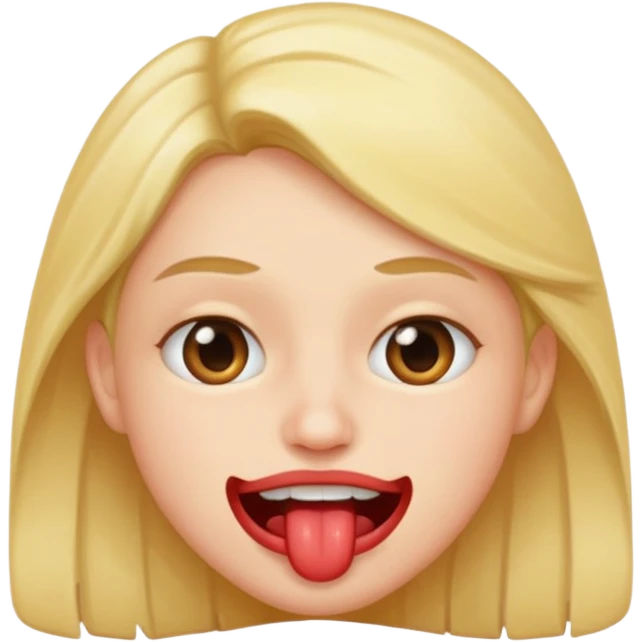 Lip bite emoji