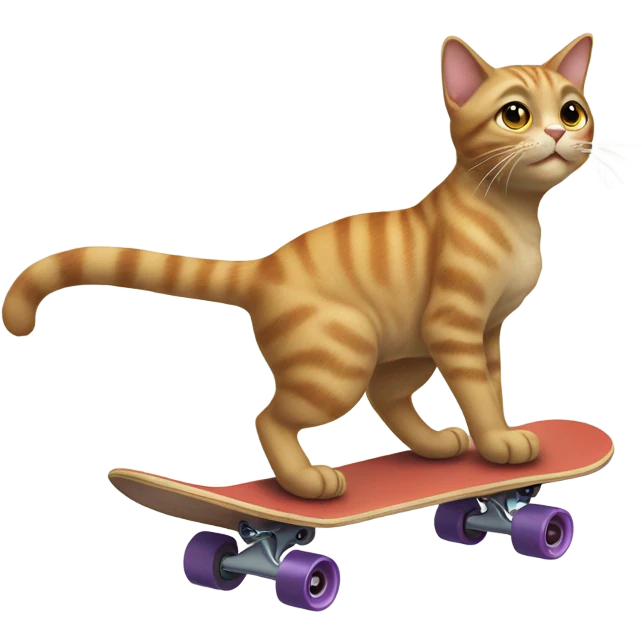 Cat with a skateboard  emoji