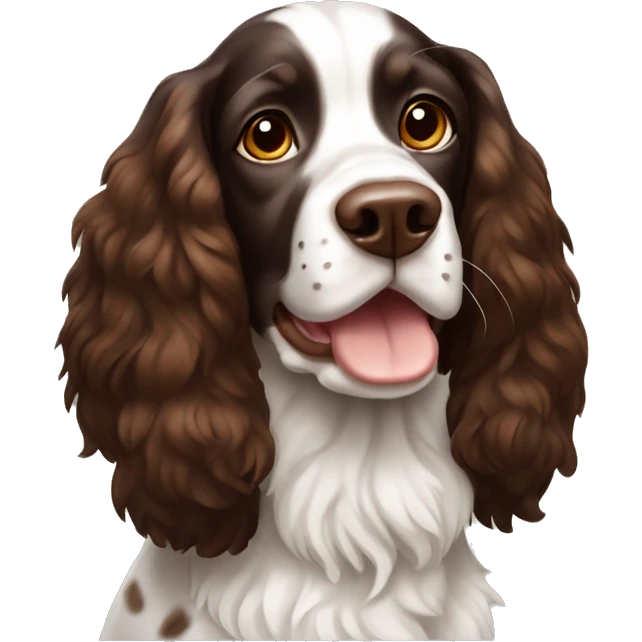 Brown tri color springer emoji