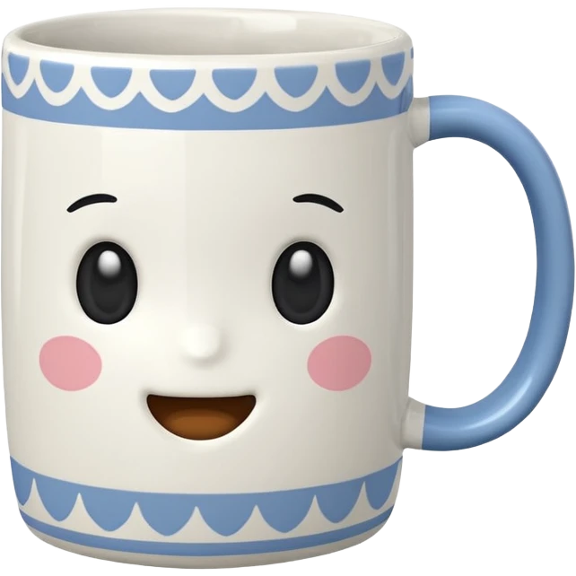 cute mug simplepattern emoji