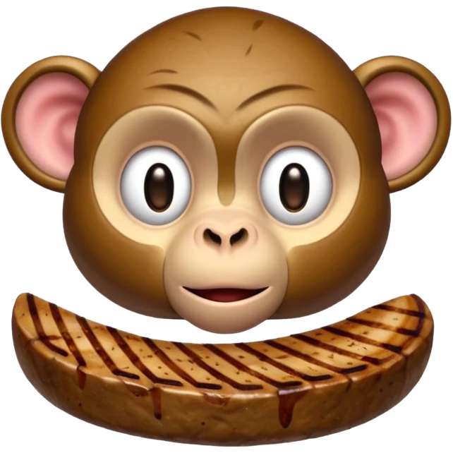 Monkey steak emoji
