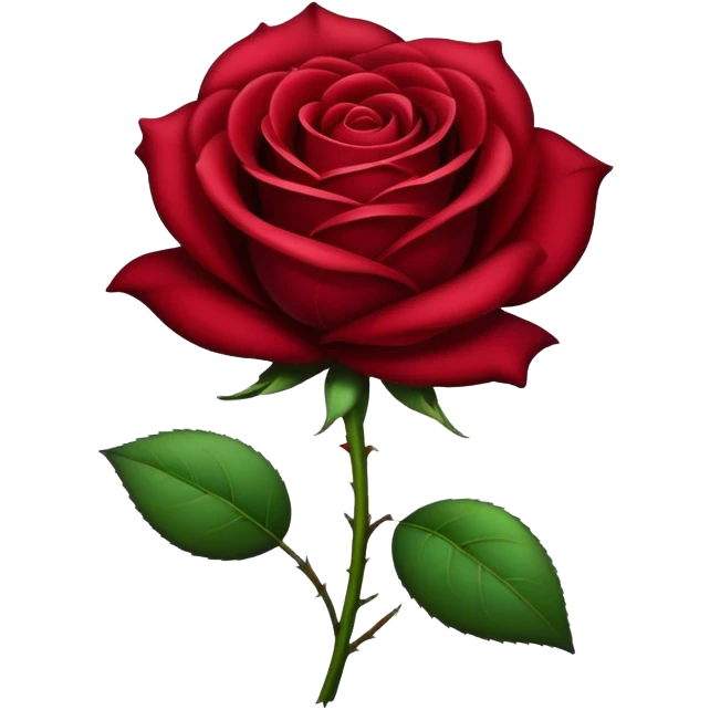 Rose dark red emoji
