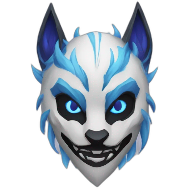 Kindred from League of Legends mask emoji