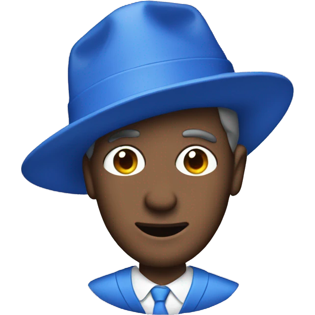 VHS tape of a man with a blue hat  emoji