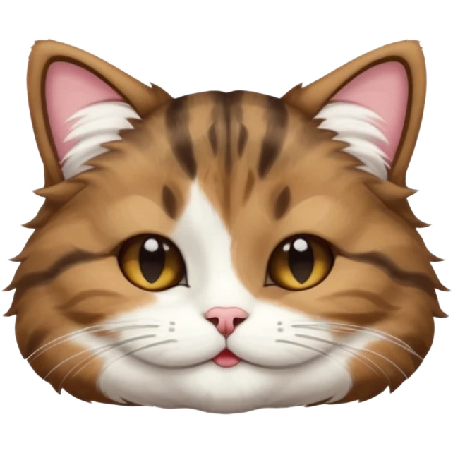 dark brown tabby and white cat in funny positions upside down with eyes closed emoji