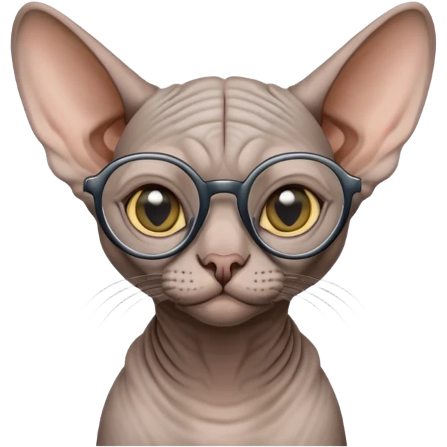 sphinx cat with glasses emoji