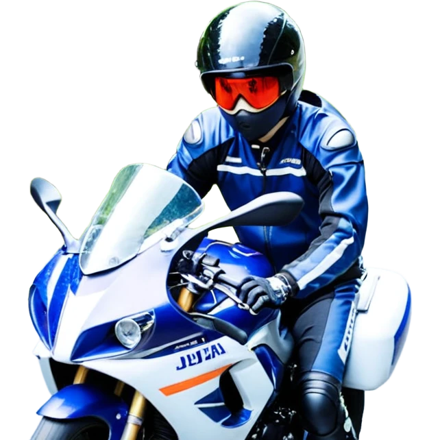 バイクに乗って走ってる暴走族 emoji