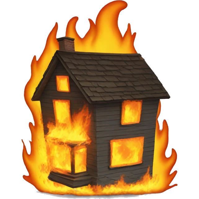 burning House emoji