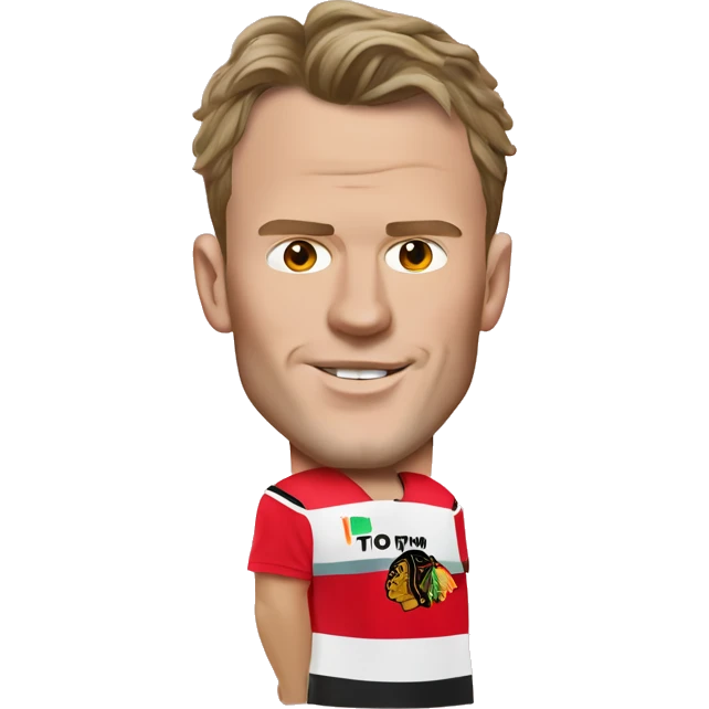 Jonathan Toews as beach bum emoji
