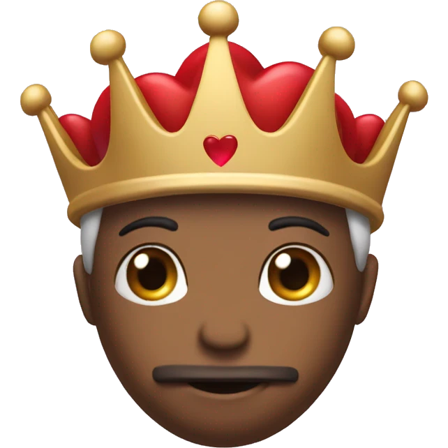 Mahroom heart with crown emoji