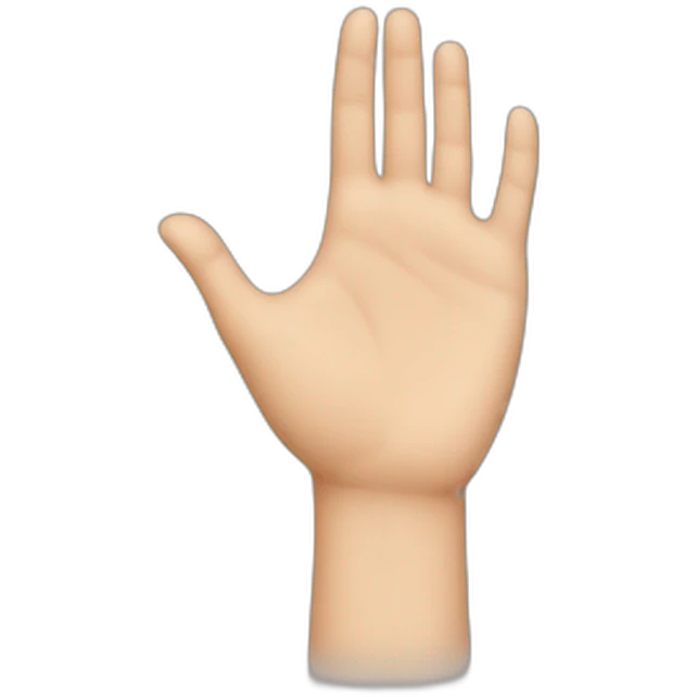 Shy hands emoji