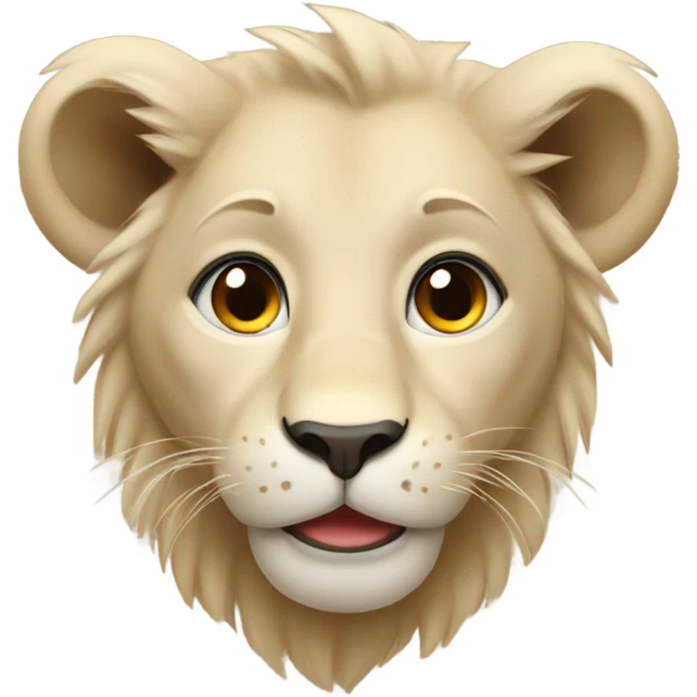 beige lion cub emoji