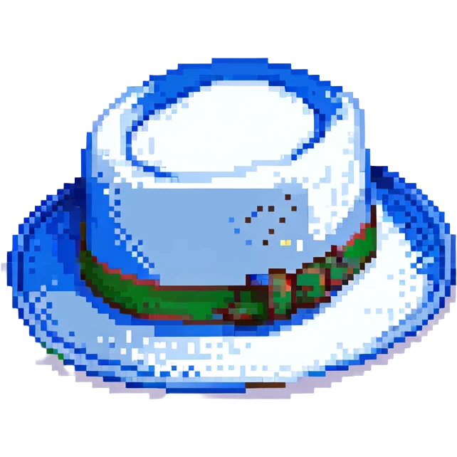 Синяя панамка со шнурком, no background emoji