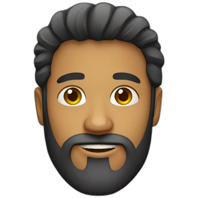 brazilian man with beard emoji