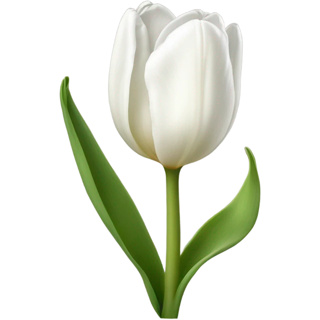 White tulip emoji