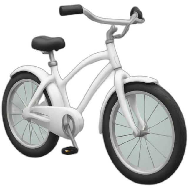 Small white bicycle emoji