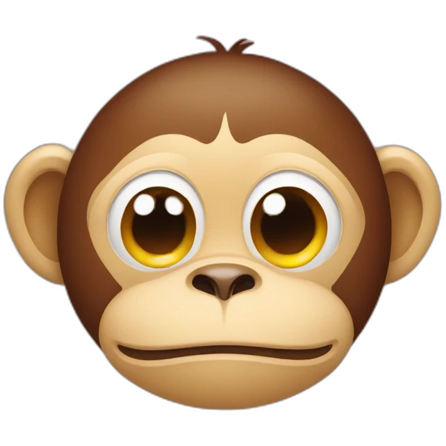 monkey smiling face with tear emoji