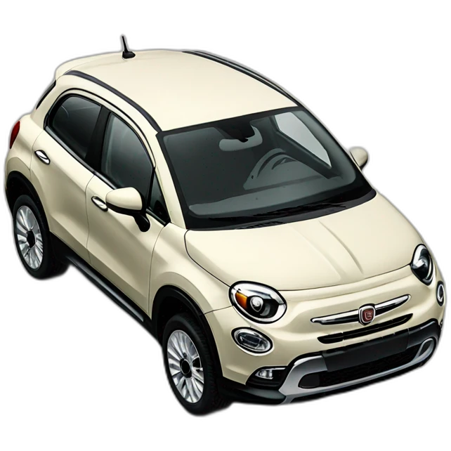 Fiat 500 x emoji