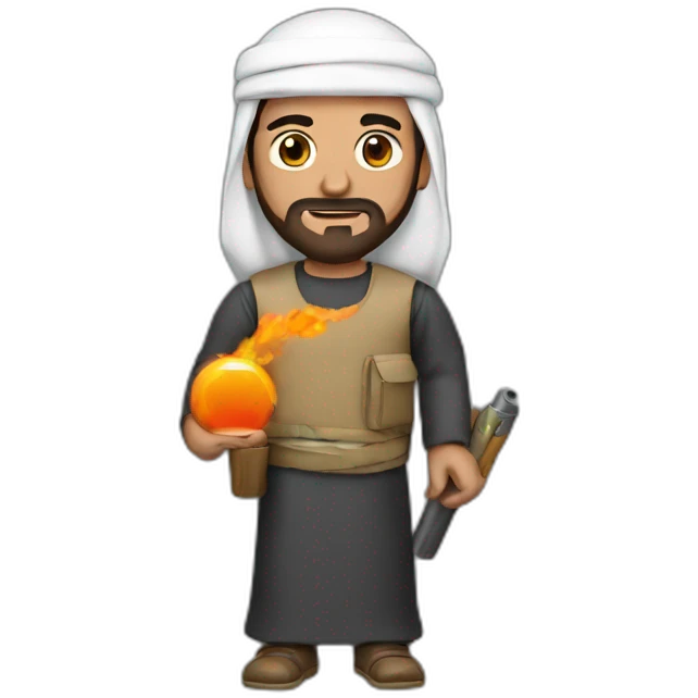 arabic man with a tnt emoji