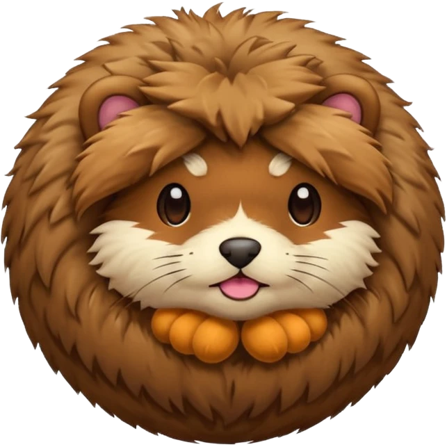 Hairy balls emoji