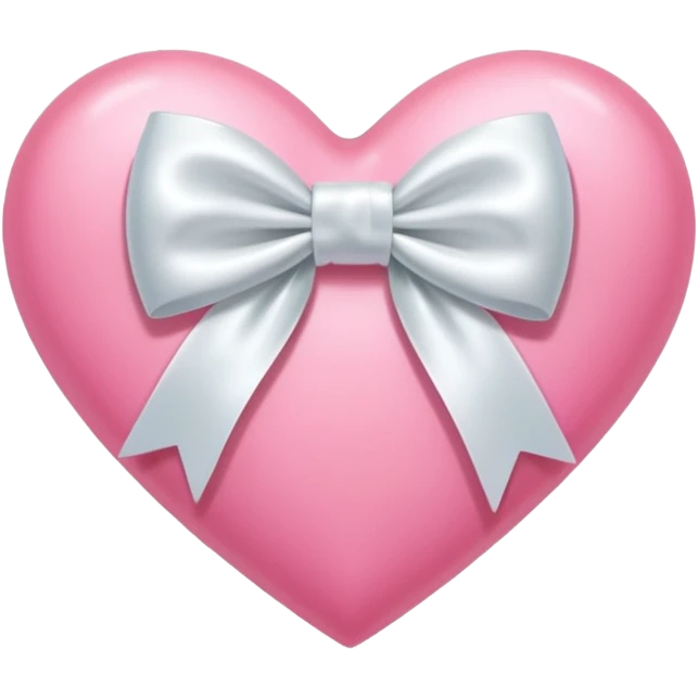 A pink heart with bow emoji